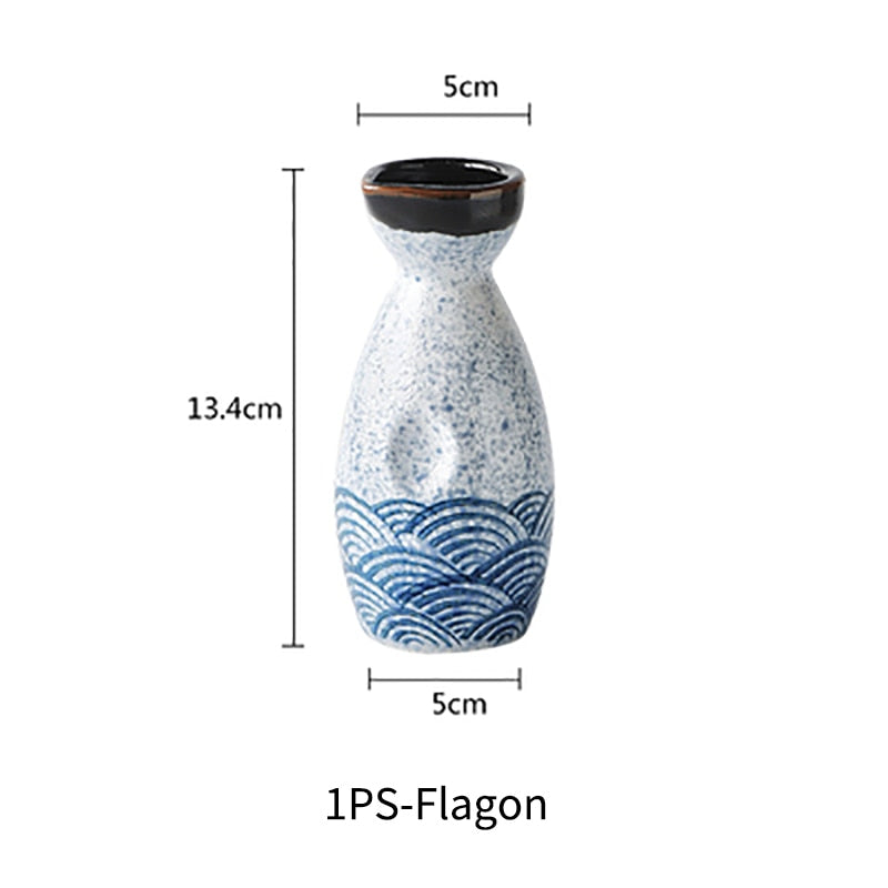 Stornfield | Japanese-style Sake Wine, Chinese Hot Wine Set, Ceramic Sake Set for Ladies
