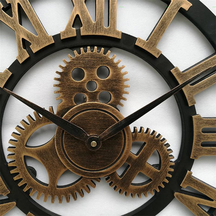 Handmade Oversized 3D Retro Decorative Wall Clock | Stornfield