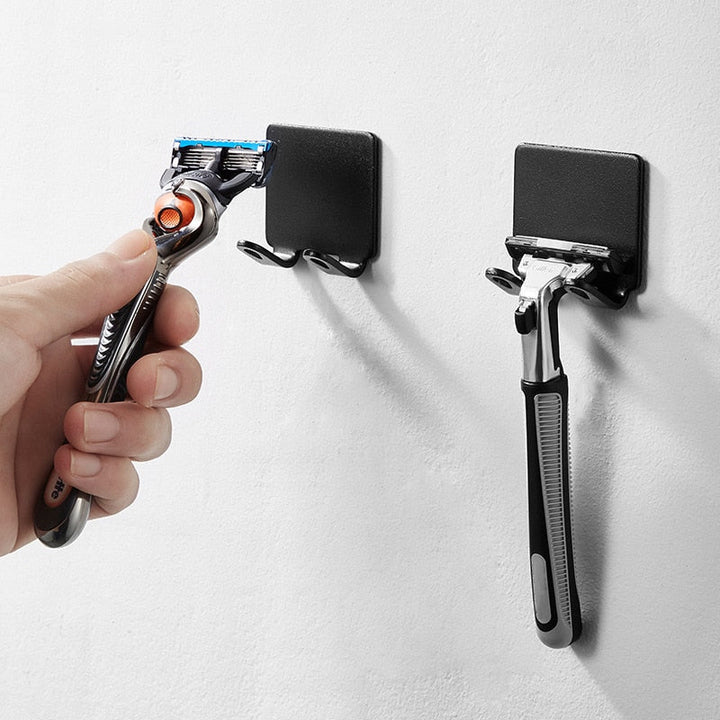 Stornfield | No-Drill Razor Storage Hook (1/2/3 Pieces) - Wall-Mounted Men's Razor Holder for Bathroom