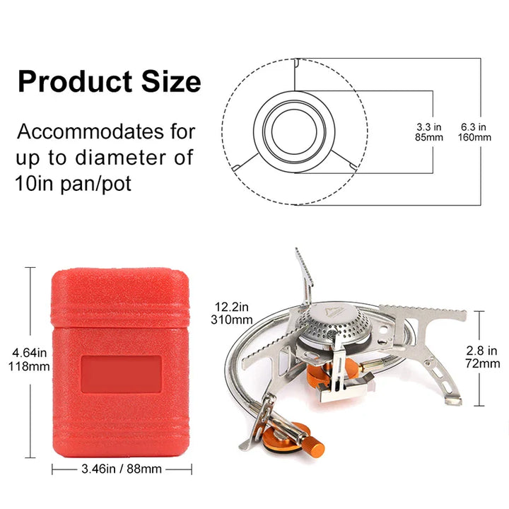 Camping Gas Cooker Stainless Steel | Stornfield