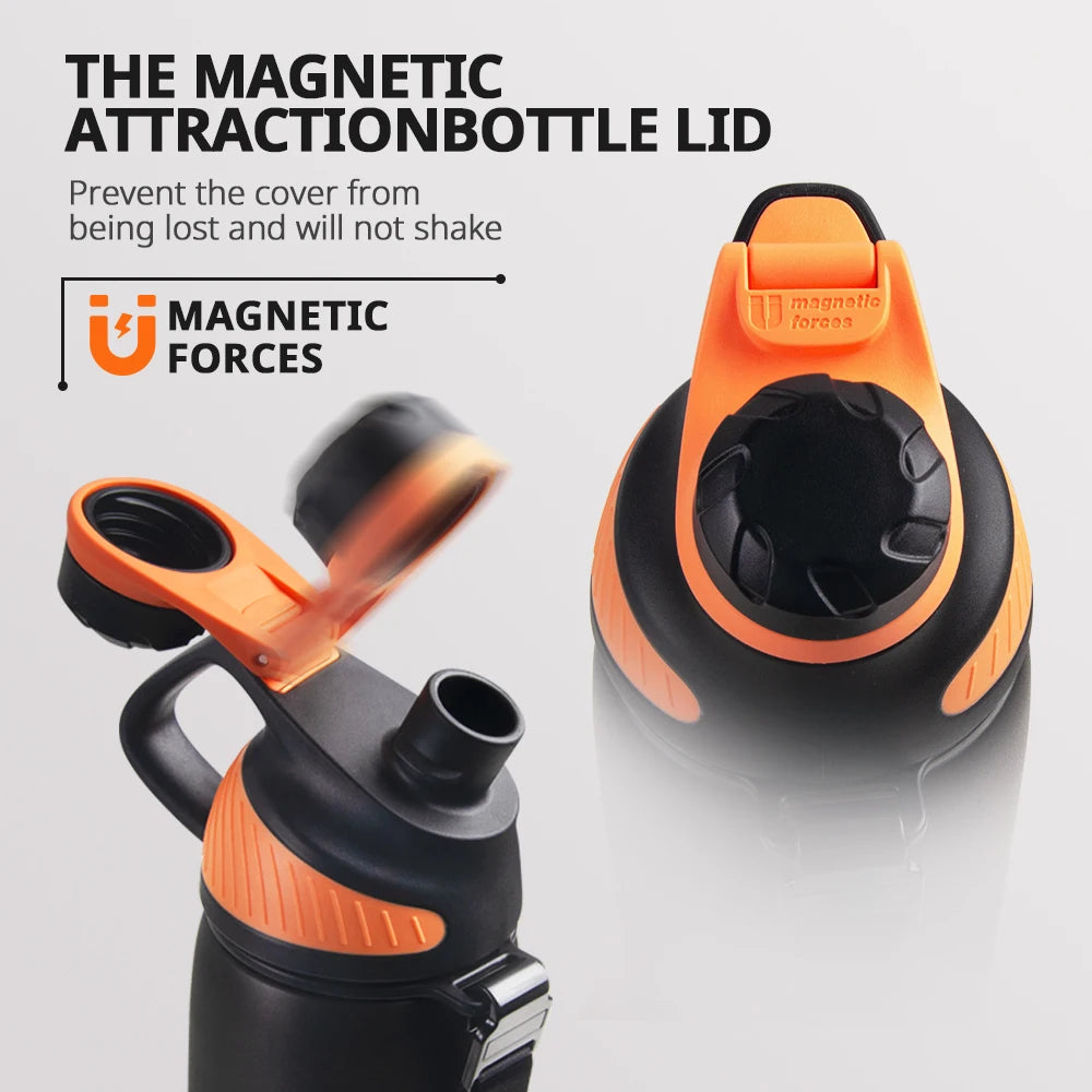 Stainless steel vacuum bottle 1000 ml with magnetic lid | Stornfield