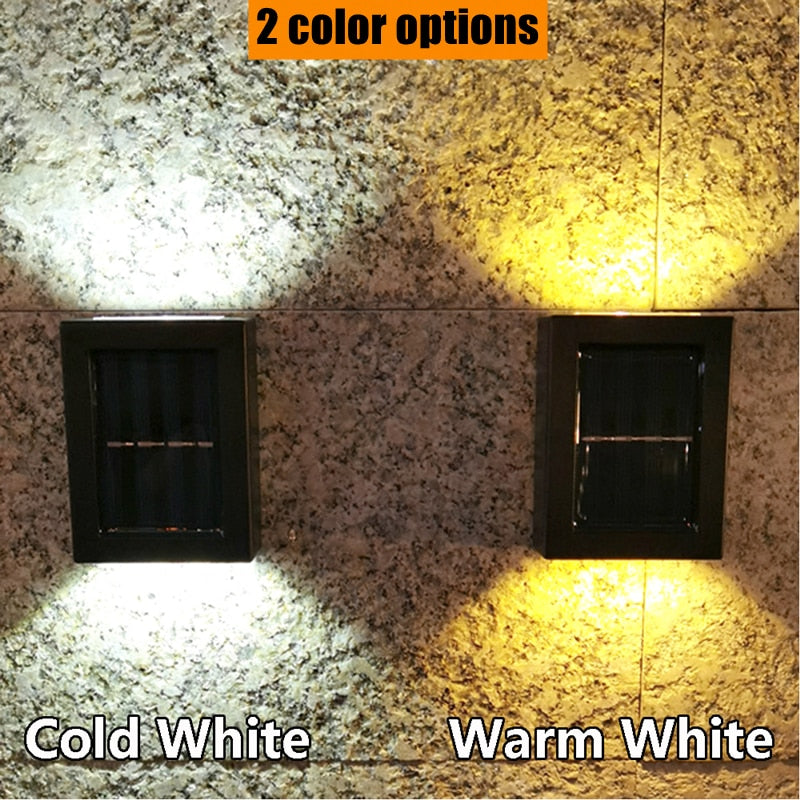 Solar Finish Fence Lighting - IP65 Weatherproof Solar LED Wall Light for Outdoor | Stornfield
