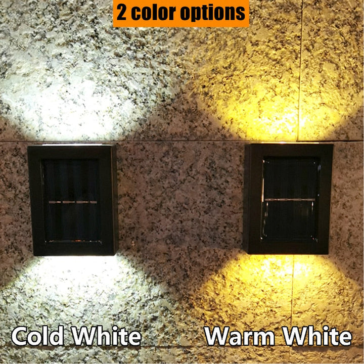 Solar Finish Fence Lighting - IP65 Weatherproof Solar LED Wall Light for Outdoor | Stornfield