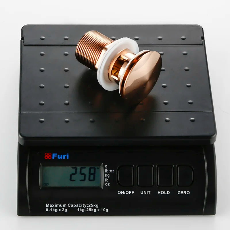 Bagnolux Rose Gold Sink Drain Valve Stornfield