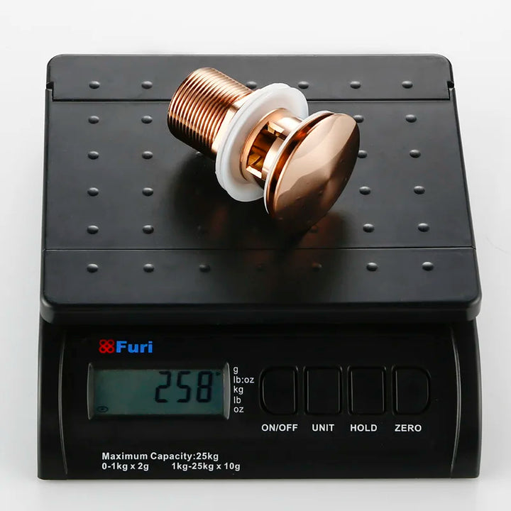 Bagnolux Rose Gold Sink Drain Valve Stornfield