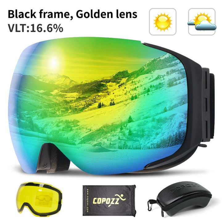 Magnetic UV Protection Anti-Fog Ski Goggles | Stornfield