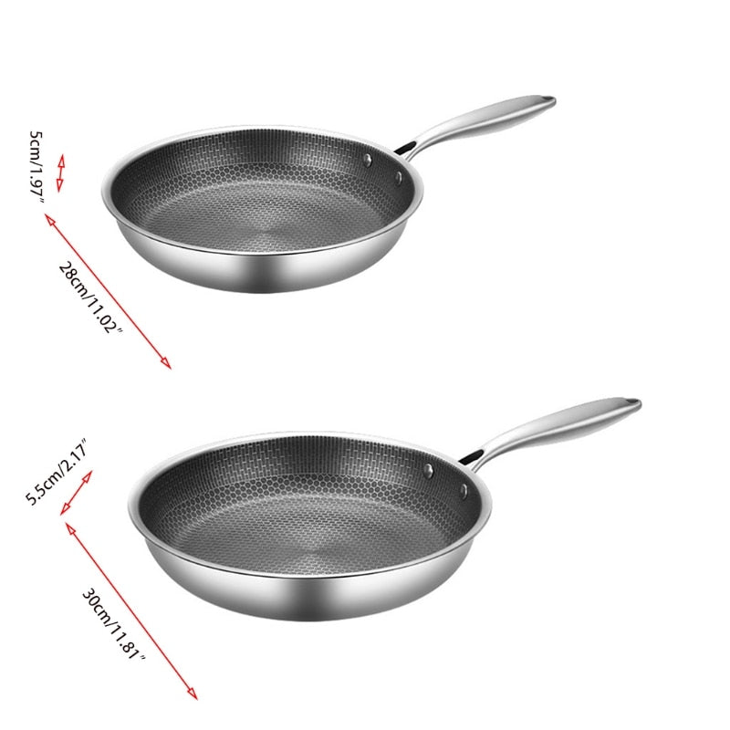 RoestvrijChef | Scratch-resistant Frying Pan with Honeycomb Structure | Stornfield
