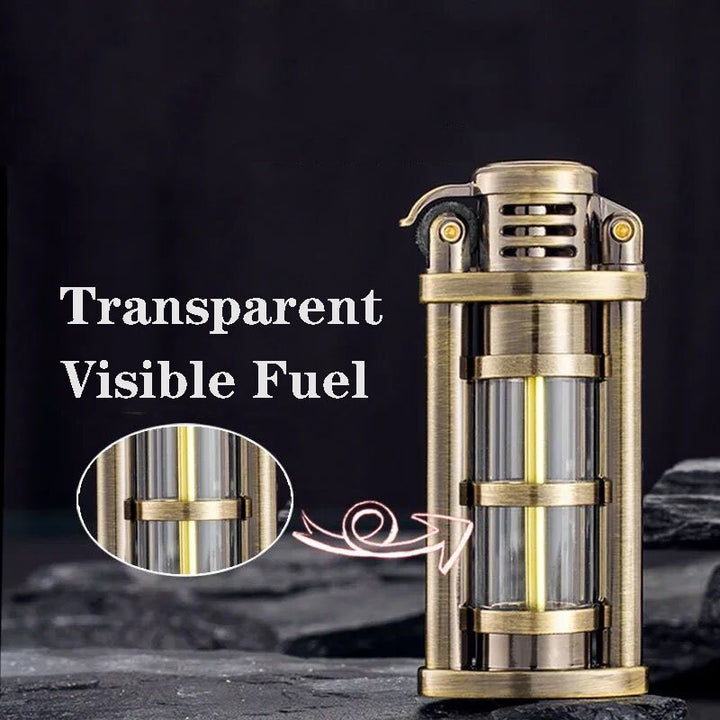 Transparent Windproof Metal Kerosene Flame Fusion Lighter | Stornfield