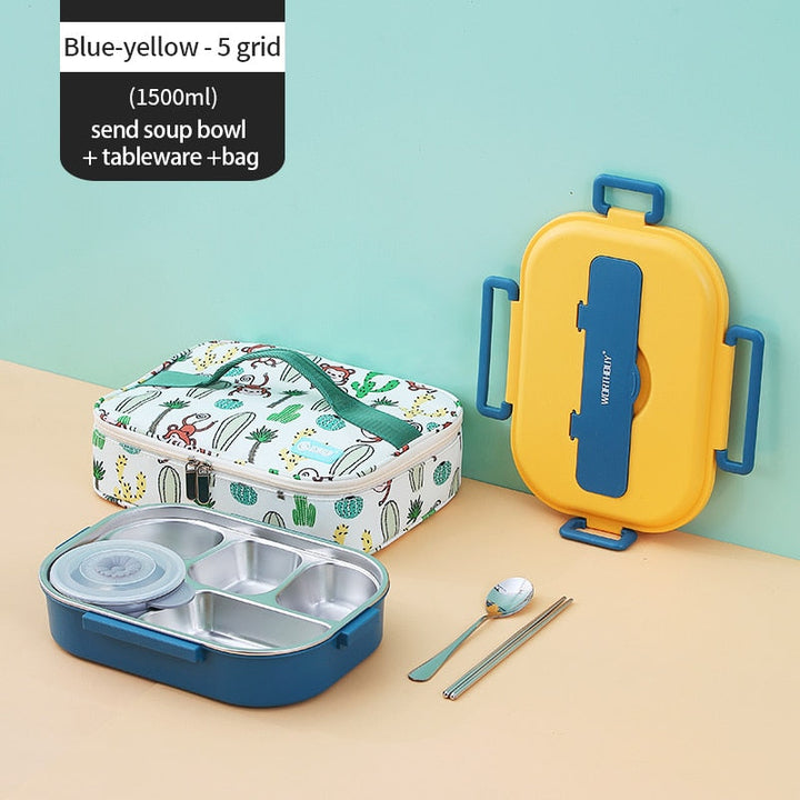 Stainless Steel Multi Compartment Kids Lunch Box | Stornfield