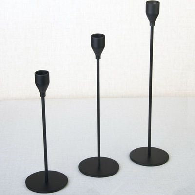 Stornfield | 3-piece metal candle holder set