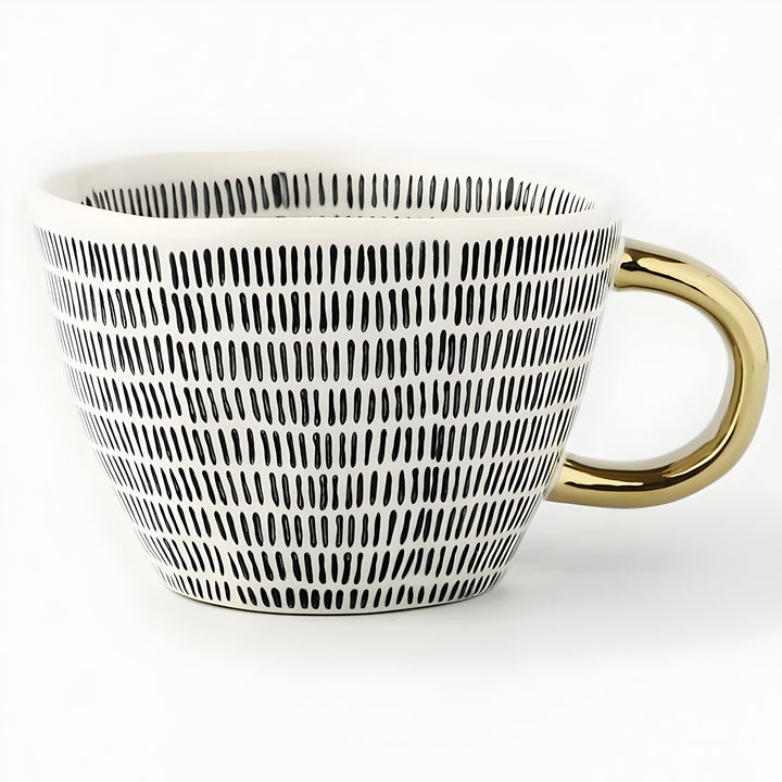 Ceramic mug with geometric design – Stylish and modern | Ideal for coffee or tea | Stornfield