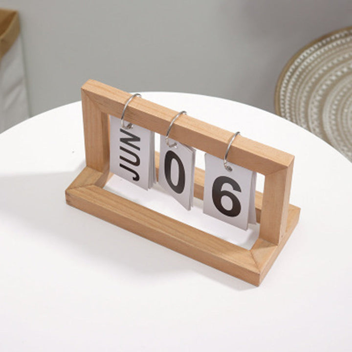 Wooden Flip Desktop Daily Calendar | Stornfield