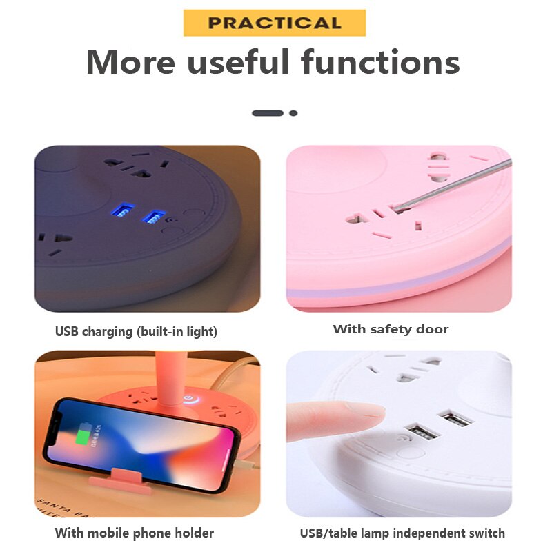 Multi Power Strip Phone Holder TaStornfielde Lamp | Stornfield