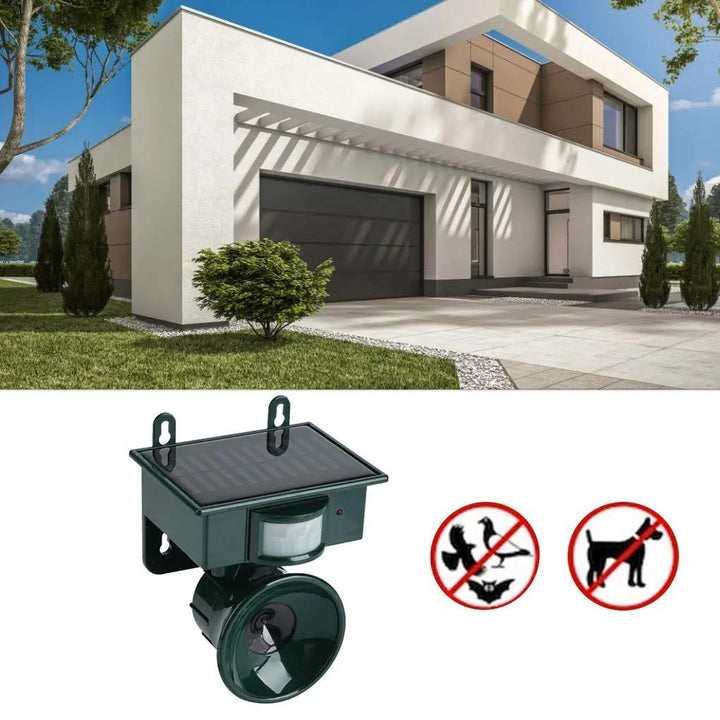 Stornfield | TerraGuard – Weatherproof Solar Bird Repeller with PIR Motion Sensor & Natural Sound Deterrent