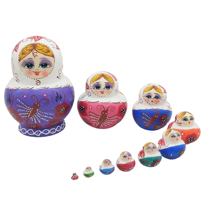 Stornfield | 10pcs/set Wooden Matryoshka Russian Dolls