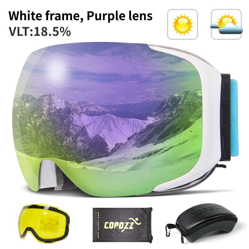 Magnetic UV Protection Anti-Fog Ski Goggles | Stornfield