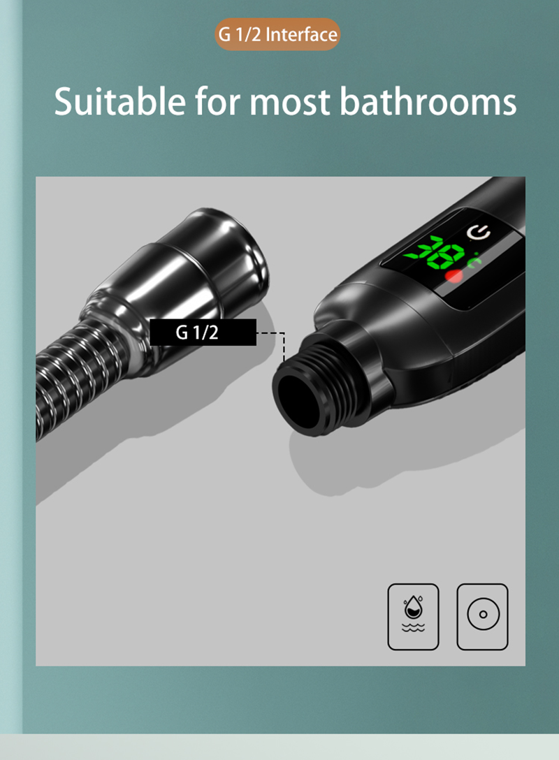 Stornfield | Hand Shower with Temperature Display on Sale