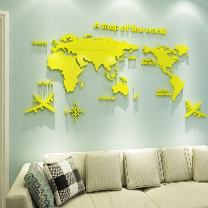 Globe Vision World Map Sticker | Stornfield