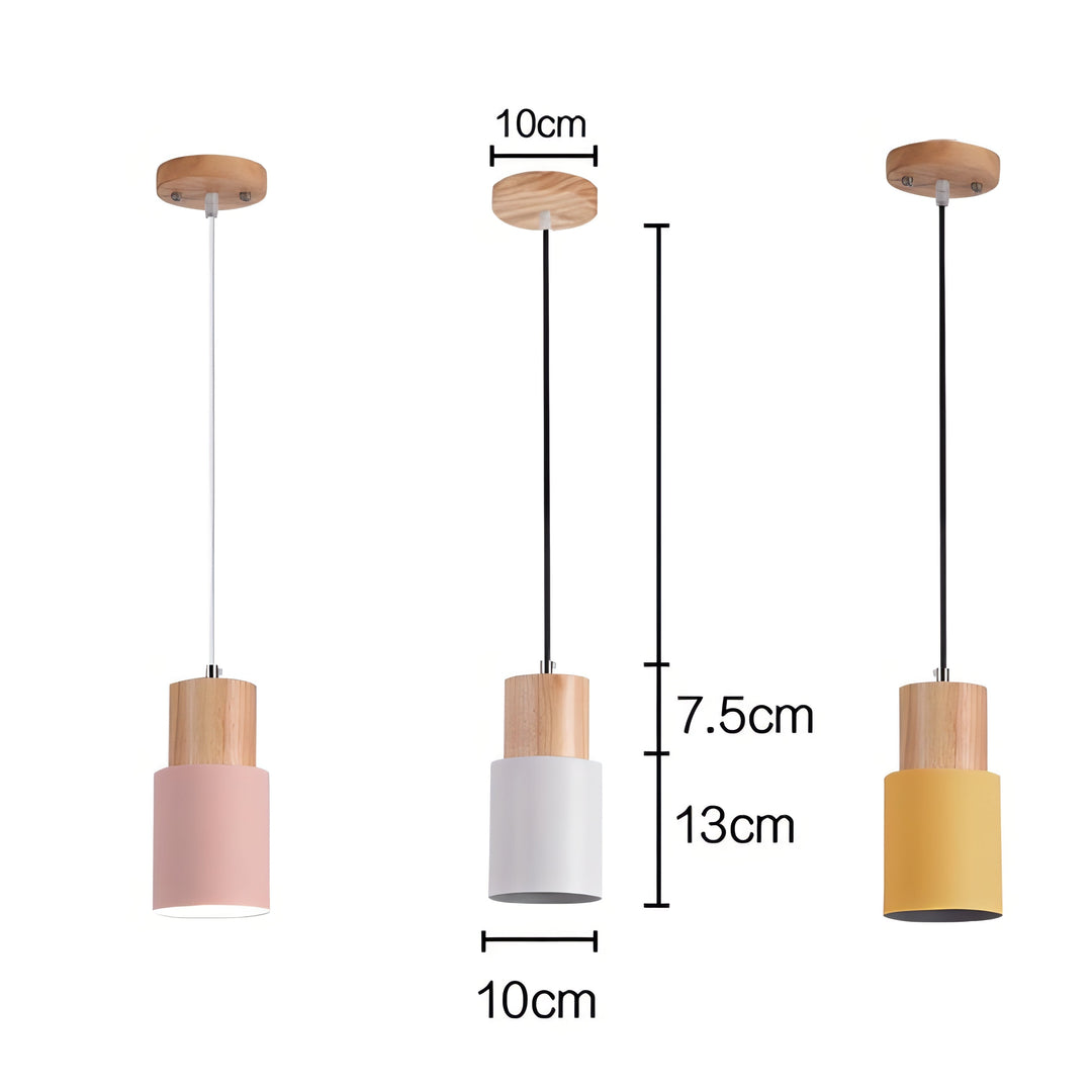 Stornfield | Jaziel - Nordic Round Wooden Pendant Lamp