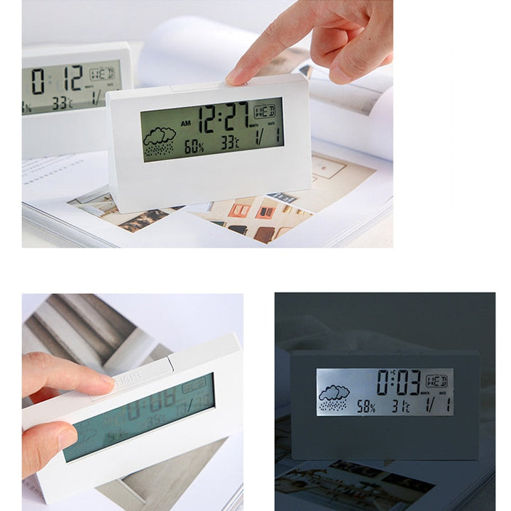Transparent Crystal Vision Multifunctional Desktop Clock | Stornfield