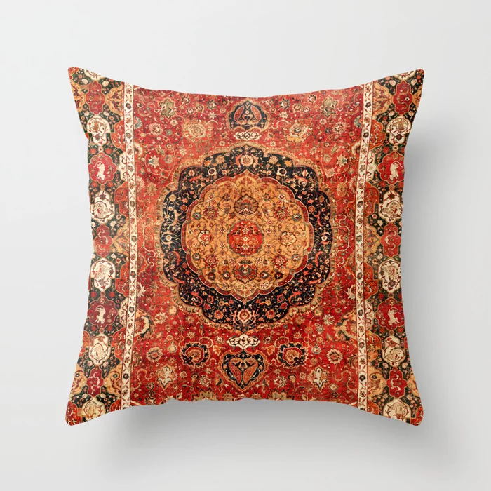 Stornfield | Nordic Moroccan Style Cushion Cover, Luxury Indian Boho Living Room Bedroom Cushion Cover, Lumbar Cushion, Home Decor