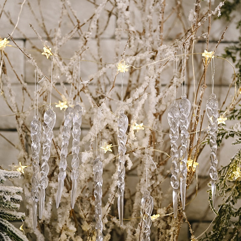 12Pcs Christmas Tree Decoration Artificial Icicles | Stornfield
