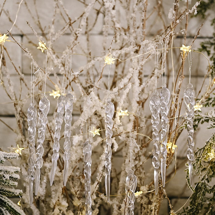 12Pcs Christmas Tree Decoration Artificial Icicles | Stornfield