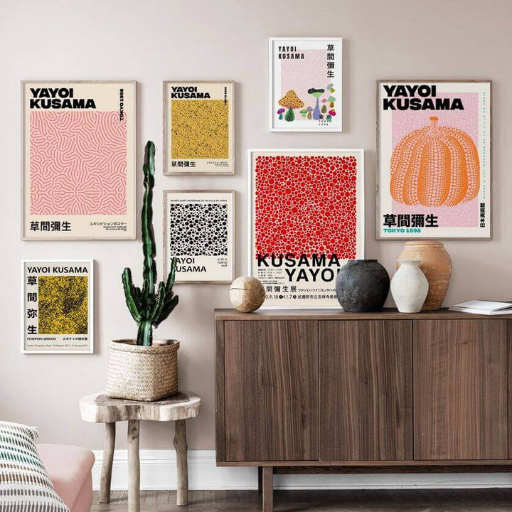 Stornfield | Yayoi Kusama Abstract Premium Poster