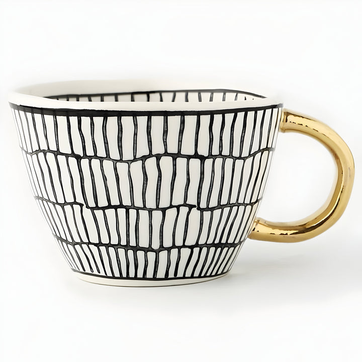 Ceramic mug with geometric design – Stylish and modern | Ideal for coffee or tea | Stornfield