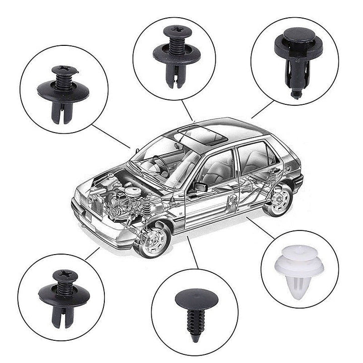 100pcs Auto Fastener Pin Rivet Bumper Car Clip Kit | Stornfield