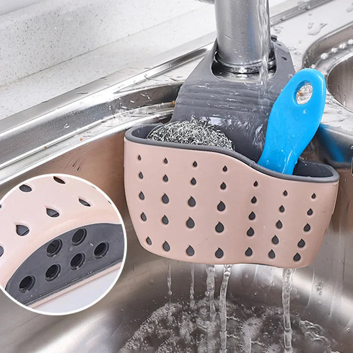 FlexiSink – Adjustable Hanging Sink Organizer | Sponge and Soap Holder for Kitchen & Bath Stornfield