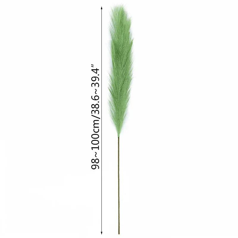 Stornfield | 5pcs 100cm Artificial Pampas Grass Dried Flower Bouquet Wedding Party Home Decor Room Artificial Plant Decoration Supplies