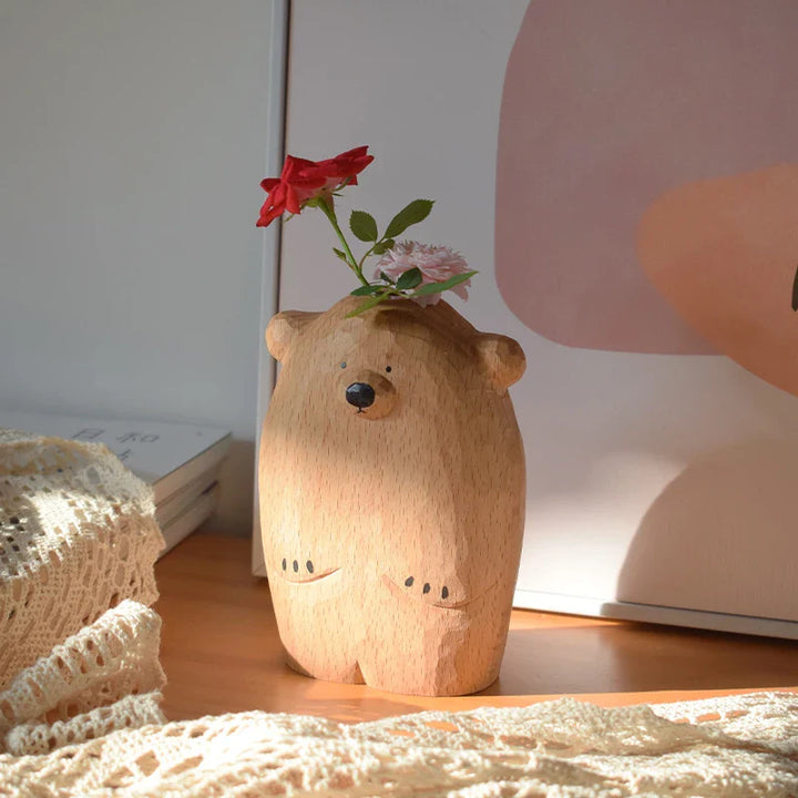 Joli petit vase ourson