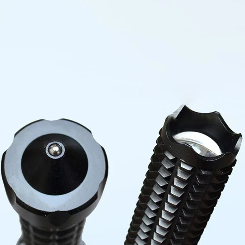 Tactical Rechargeable Flashlight Telescopic Self Defense Stick | Stornfield