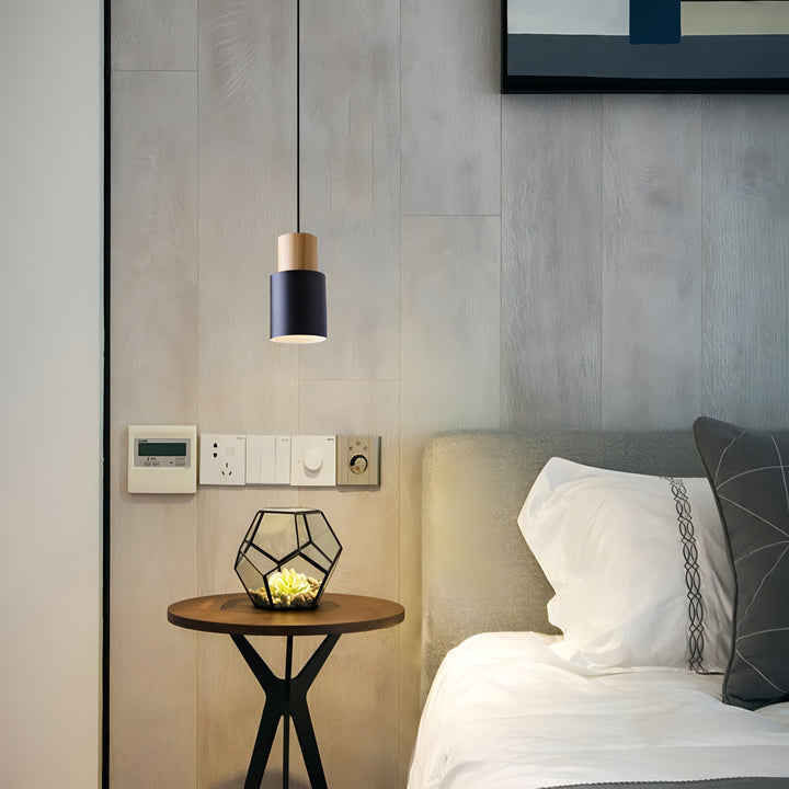 Stornfield | Jaziel - Nordic Round Wooden Pendant Lamp