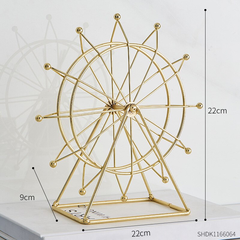 Modern Metal Rotating Home Office Decor | Stornfield