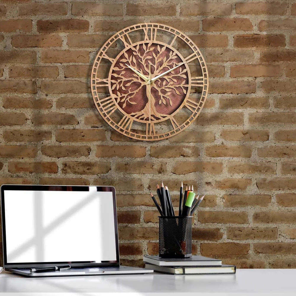 Stornfield | WoodArt | Rustic Vintage Wooden Wall Clock