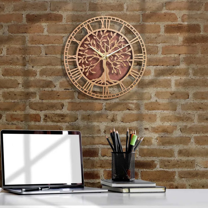 Stornfield | WoodArt | Rustic Vintage Wooden Wall Clock