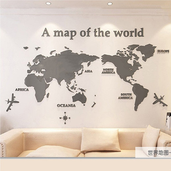 Globe Vision World Map Sticker | Stornfield