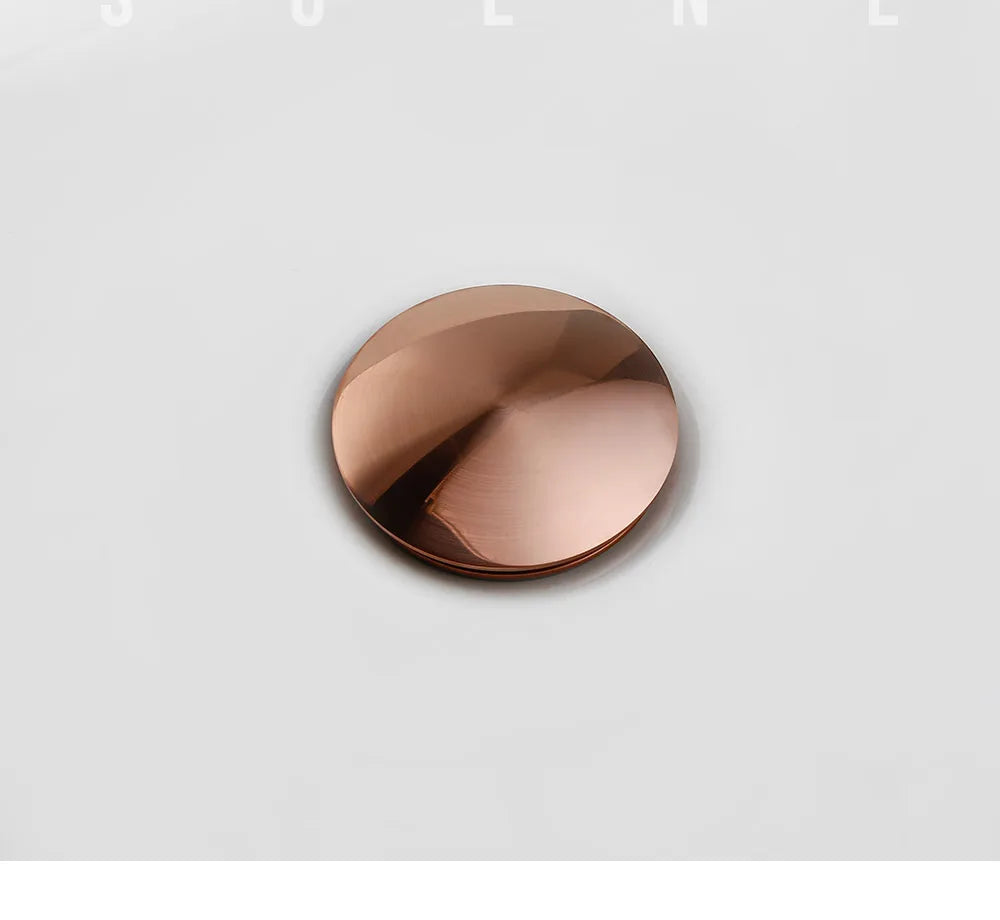 Bagnolux Rose Gold Sink Drain Valve Stornfield
