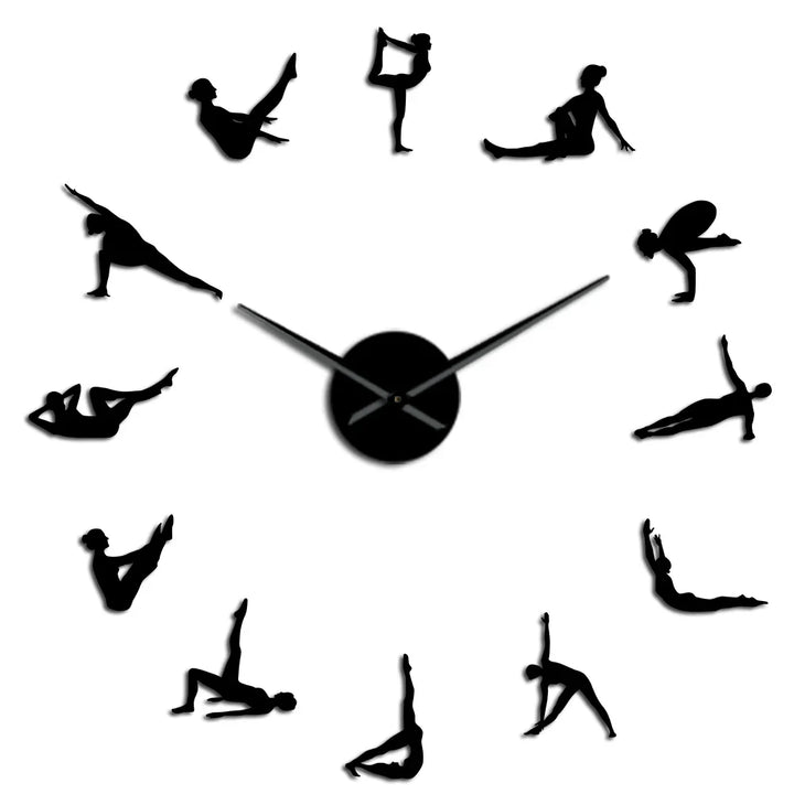 Stornfield | DIY Pilates Poses Wall Clock