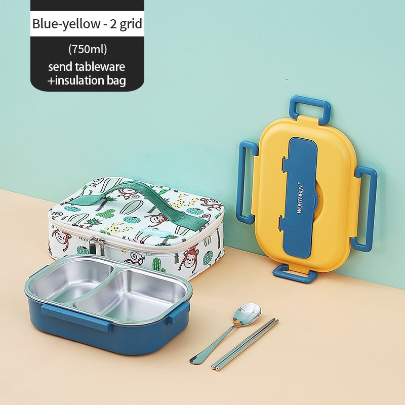Stainless Steel Multi Compartment Kids Lunch Box | Stornfield