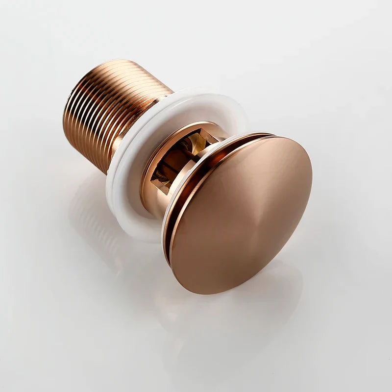 Bagnolux Rose Gold Sink Drain Valve Stornfield