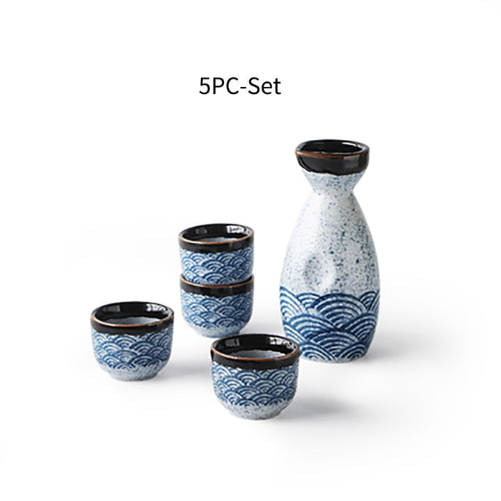 Stornfield | Japanese-style Sake Wine, Chinese Hot Wine Set, Ceramic Sake Set for Ladies