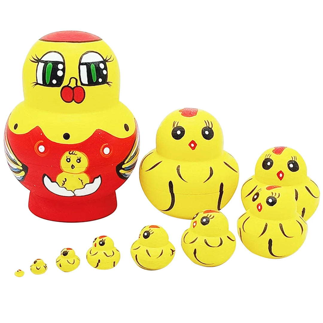 Stornfield | 10pcs/set Wooden Matryoshka Russian Dolls