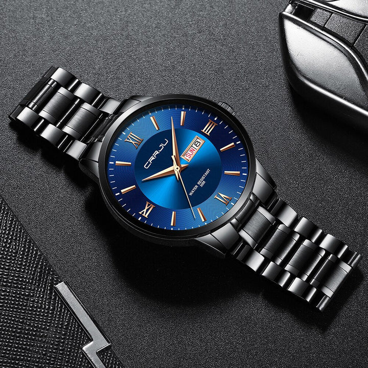 Stornfield | Men's Luxury Waterproof Sports Watch – Stainless Steel Quartz Chronograph