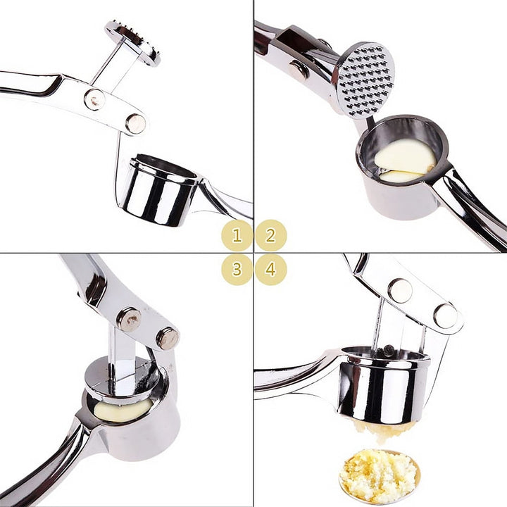 Stornfield | Stainless Steel Garlic Press: Premium Manual Mincer and Crusher for Easy Garlic Preparation in the Kitchen
