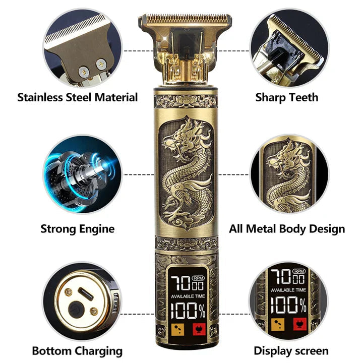 Professional hair clipper with carbon steel T-blade | Stornfield
