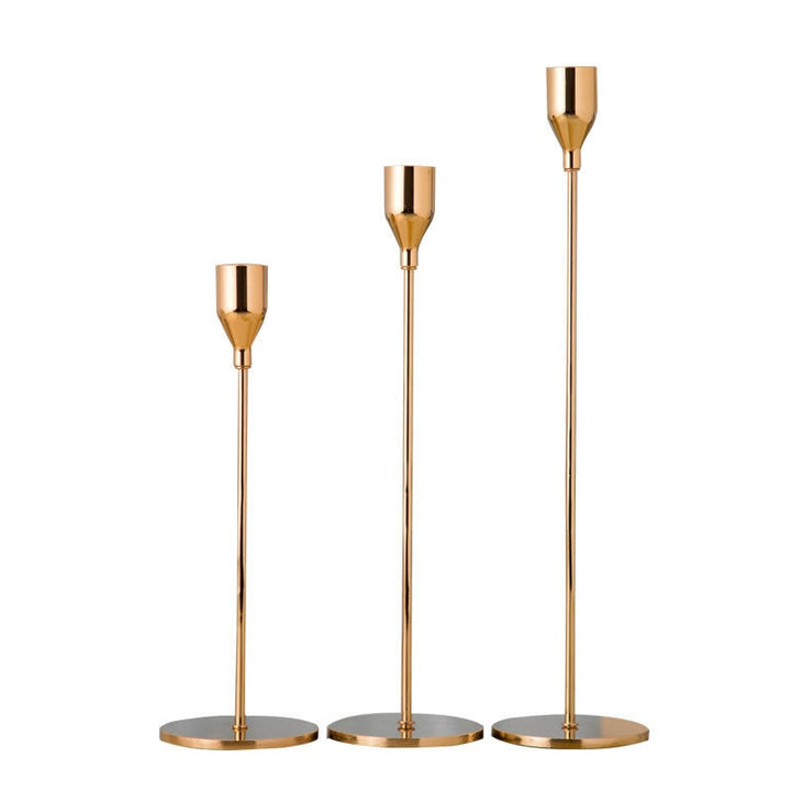 Stornfield | 3-piece metal candle holder set