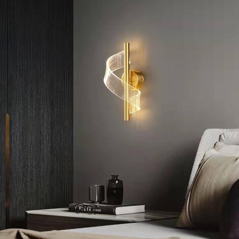Stornfield | Luxury Glass Wall Light with Candle Holder